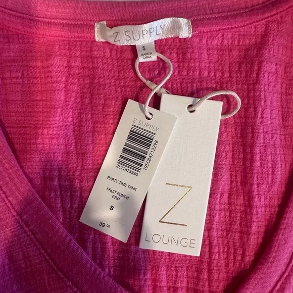 NWT- Z Supply Lounge Set Fuchsia Pink Size Small - Picture 6 of 6